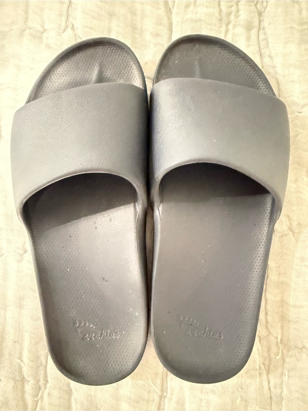 Navy Slide Sandals - Comfortable Everyday Slip-Ons Archie’s brand Size 9W